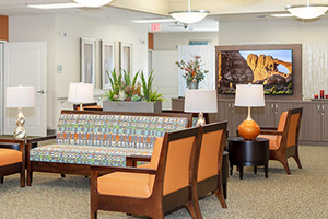 Several options for seating.